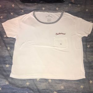 White Tee with Quote